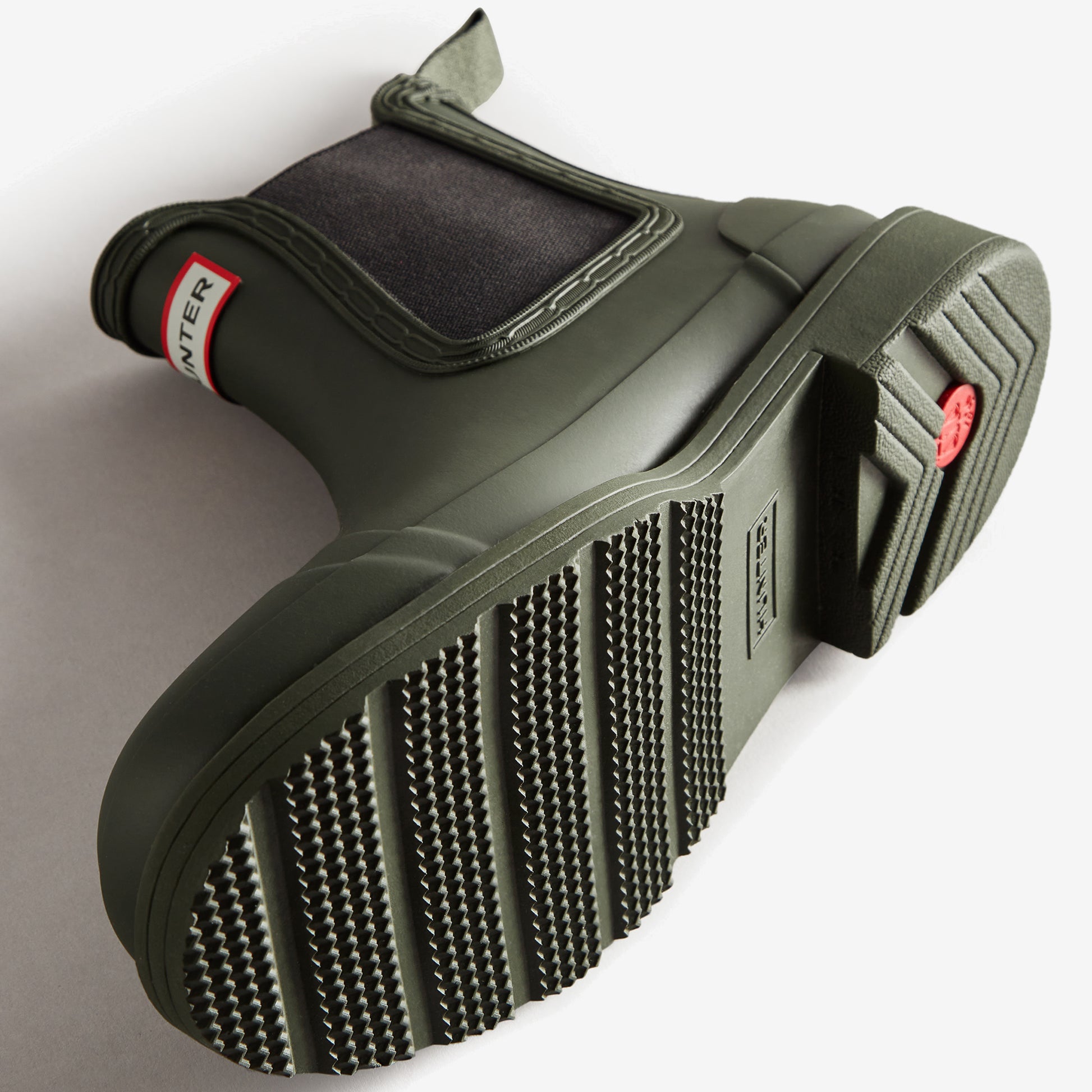 Hunter CHELSEA COMMANDO Womens Wellies Dark Olive