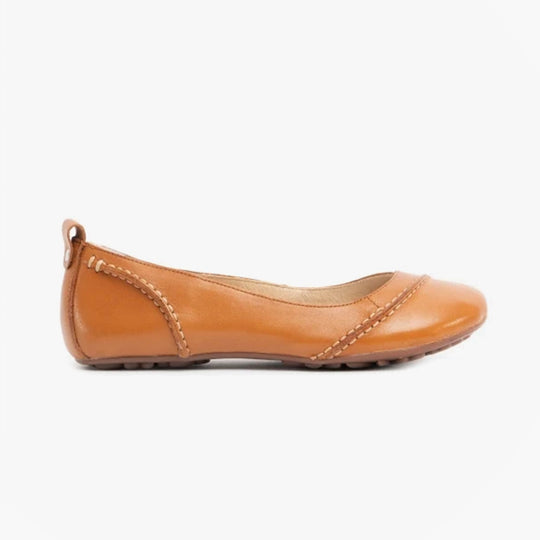 Hush Puppies JANESSA Womens Leather Casual Shoes Tan