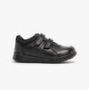 Hush Puppies LIAM Boys Leather School Shoes Black