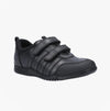 Hush Puppies JOSH Boys School Shoes Black