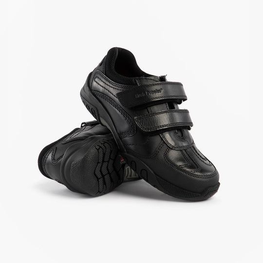 Hush Puppies JEZZA 2 Boys Leather School Shoes Black