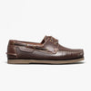 Hush Puppies HENRY Mens Leather Deck Shoes Brown