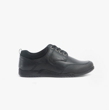 DEXTER Boys Leather School Shoes Black