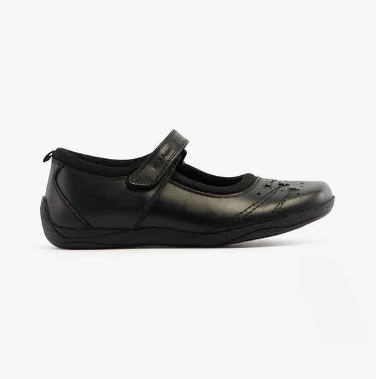 Hush Puppies AMBER Girls School Shoes Black