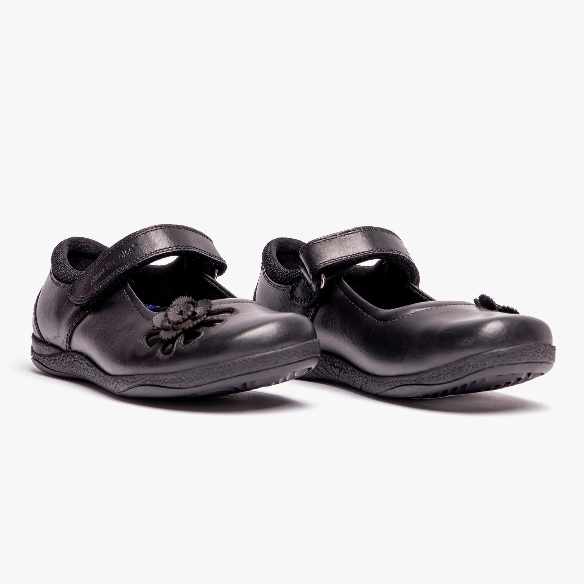 Hush Puppies JESSICA Girls School Shoes Black