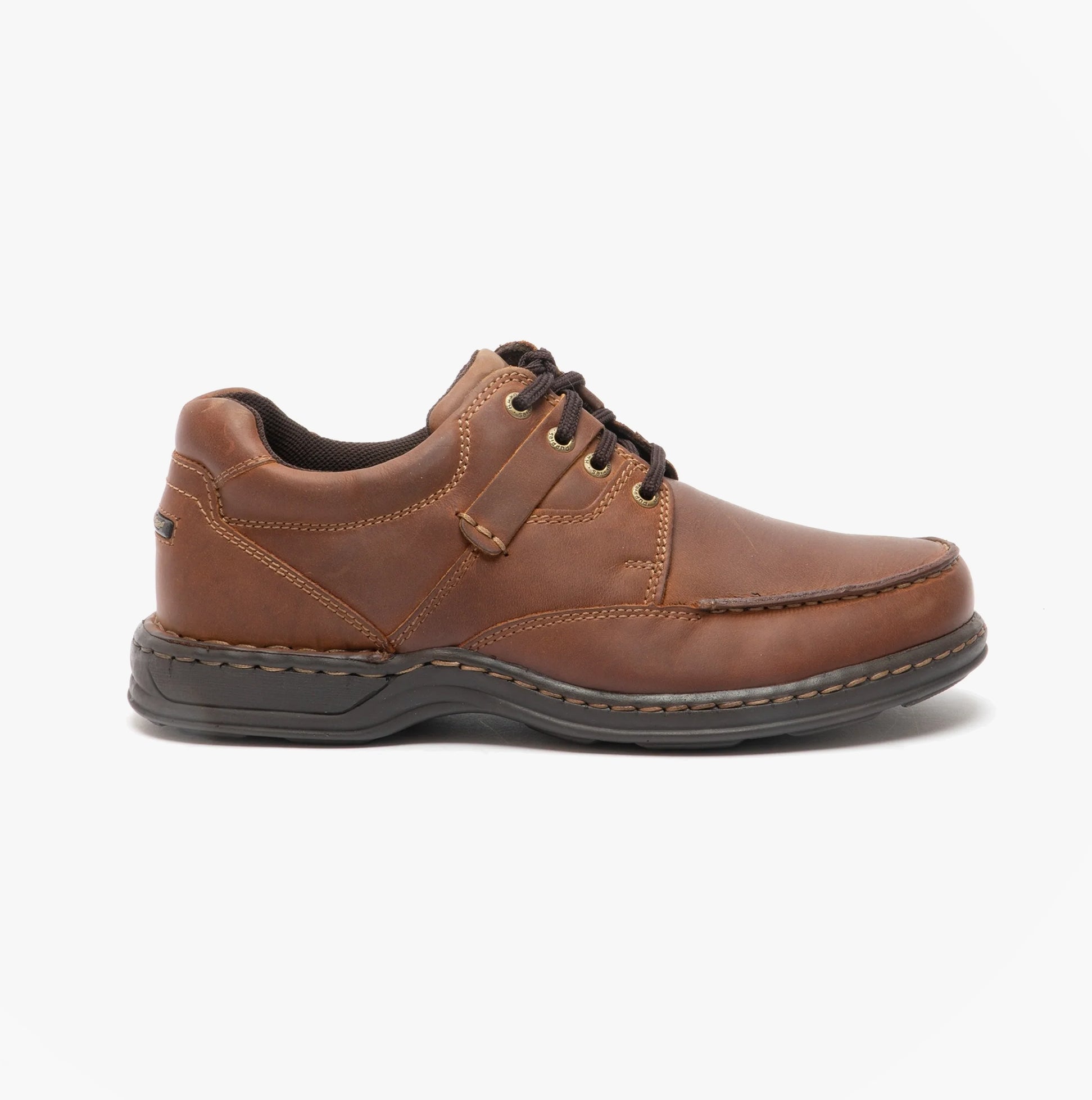 Hush Puppies RANDALL II Mens Leather Shoes Brown