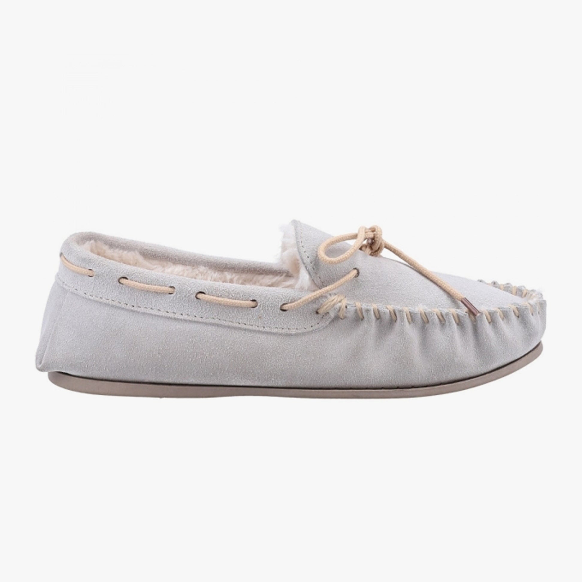 Hush Puppies ALLIE Womens Suede Slippers Grey