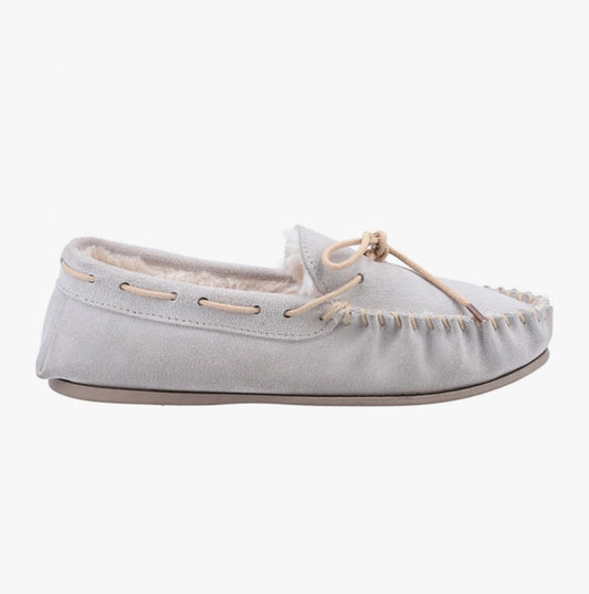 Hush Puppies ALLIE Womens Suede Slippers Grey
