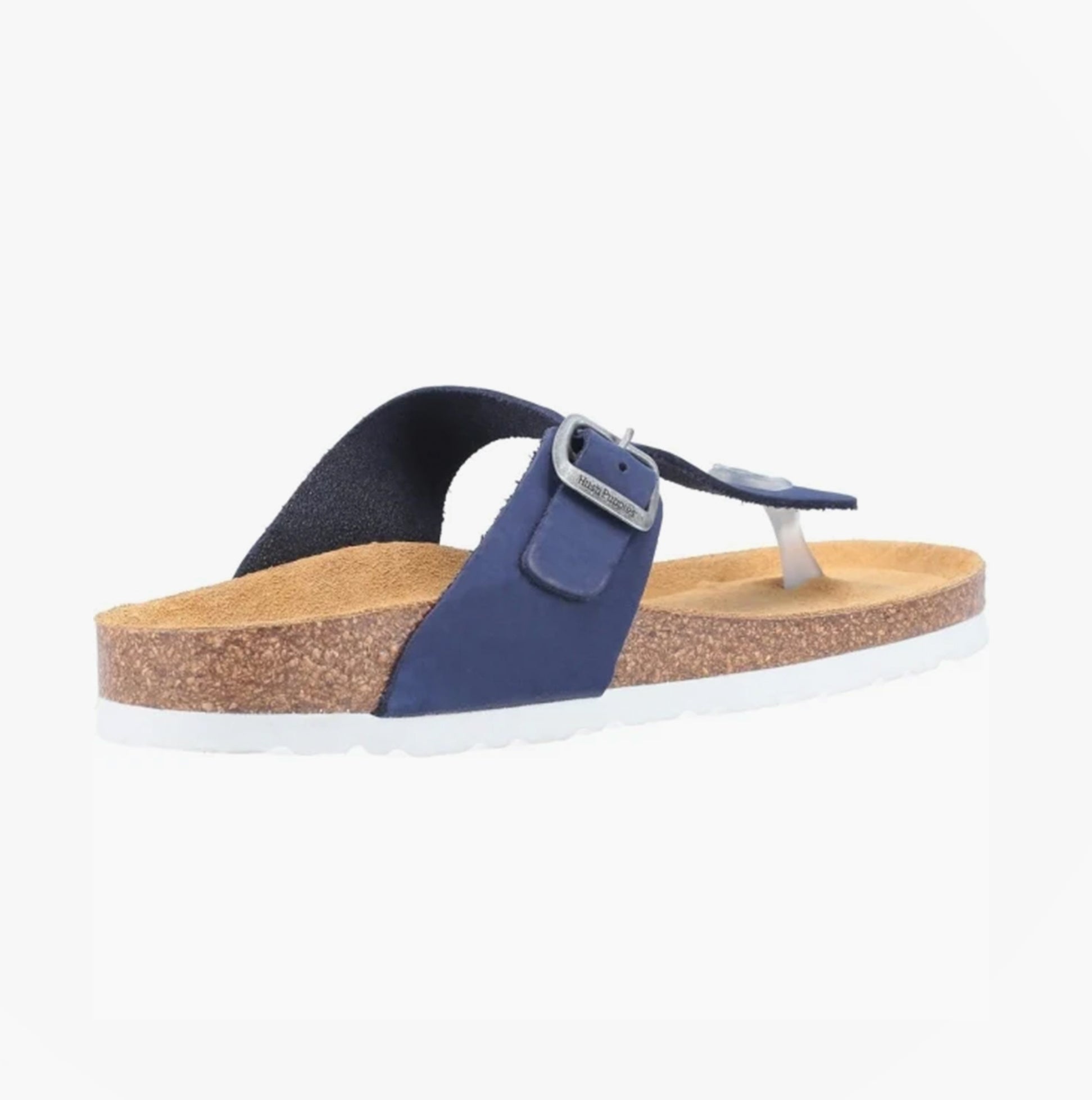 Hush Puppies KAYLA Womens Leather Toe Post Sandals Navy