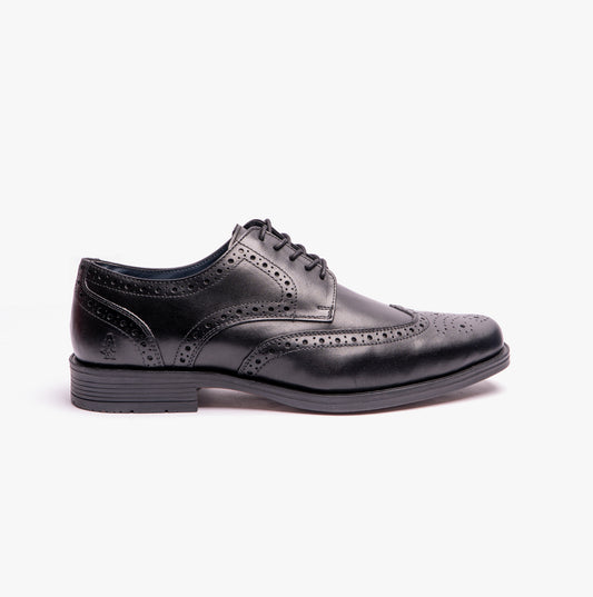 Hush Puppies BRACE Mens Lace-Up Brogues Black