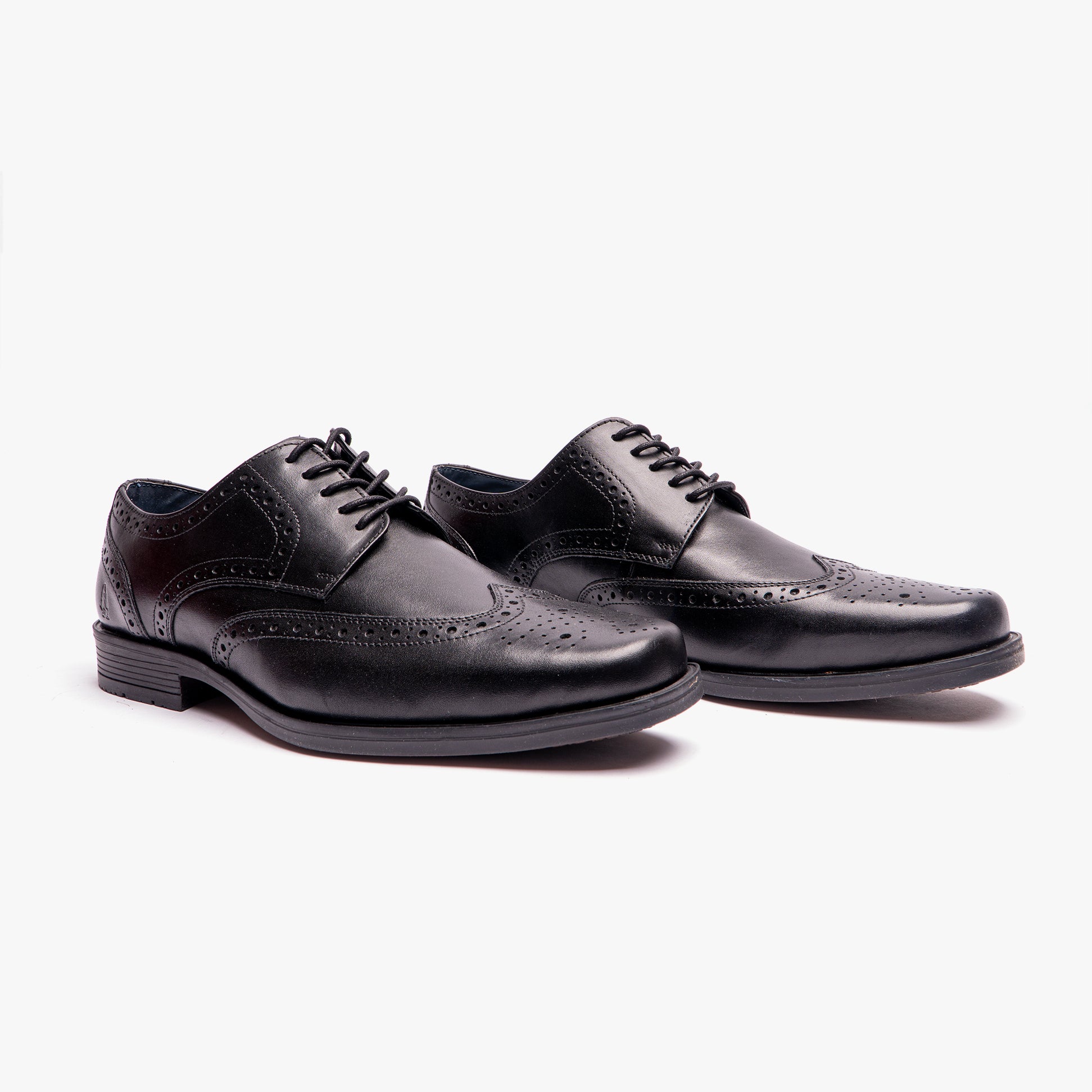 Hush Puppies BRACE Mens Lace-Up Brogues Black
