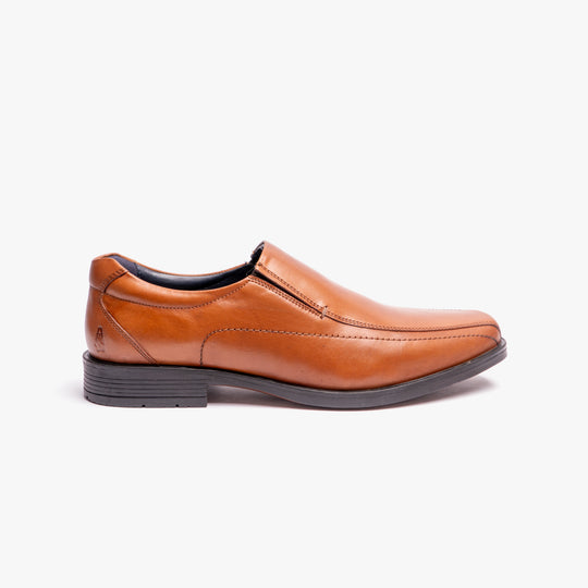 Hush Puppies BRODY Mens Slip-On Shoes Tan