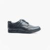 Hush Puppies HARVEY Boys Leather School Shoes Black