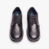 Hush Puppies FELICITY SENIOR Girls Leather Oxford Shoes Black