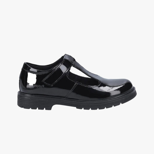 Hush Puppies GRACIE Girls Shoes Patent Black
