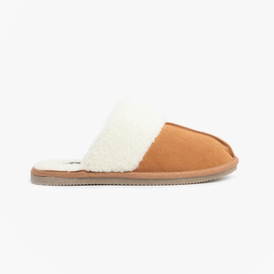 Hush Puppies ARIANNA Womens Suede Mule Slippers Tan