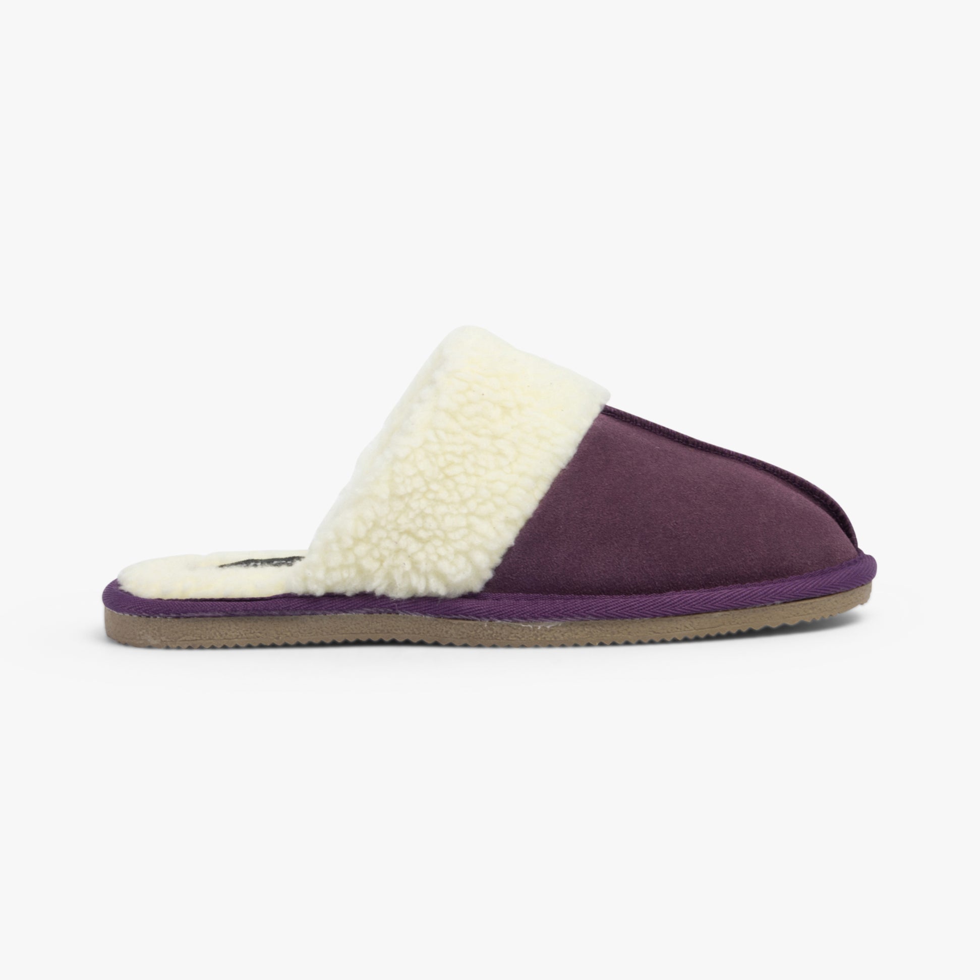 Hush Puppies ARIANNA Womens Suede Mule Slippers Purple