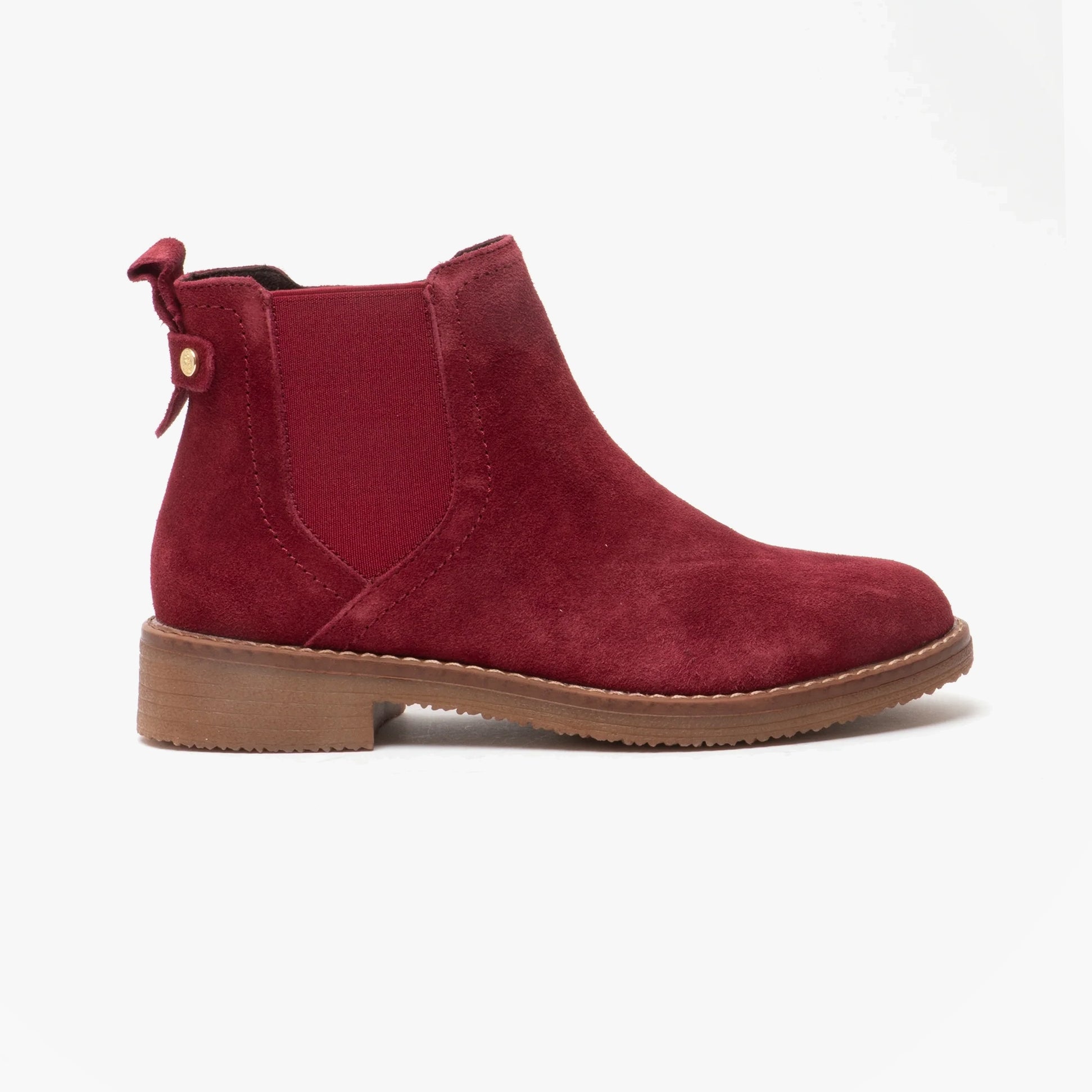Hush Puppies MADDY Womens Suede Ankle Boot Bordo