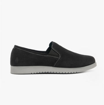 Hush Puppies EVERYDAY Womens Leather Casual Shoes Black