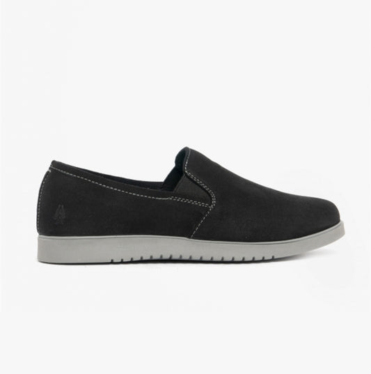 Hush Puppies EVERYDAY Womens Leather Casual Shoes Black