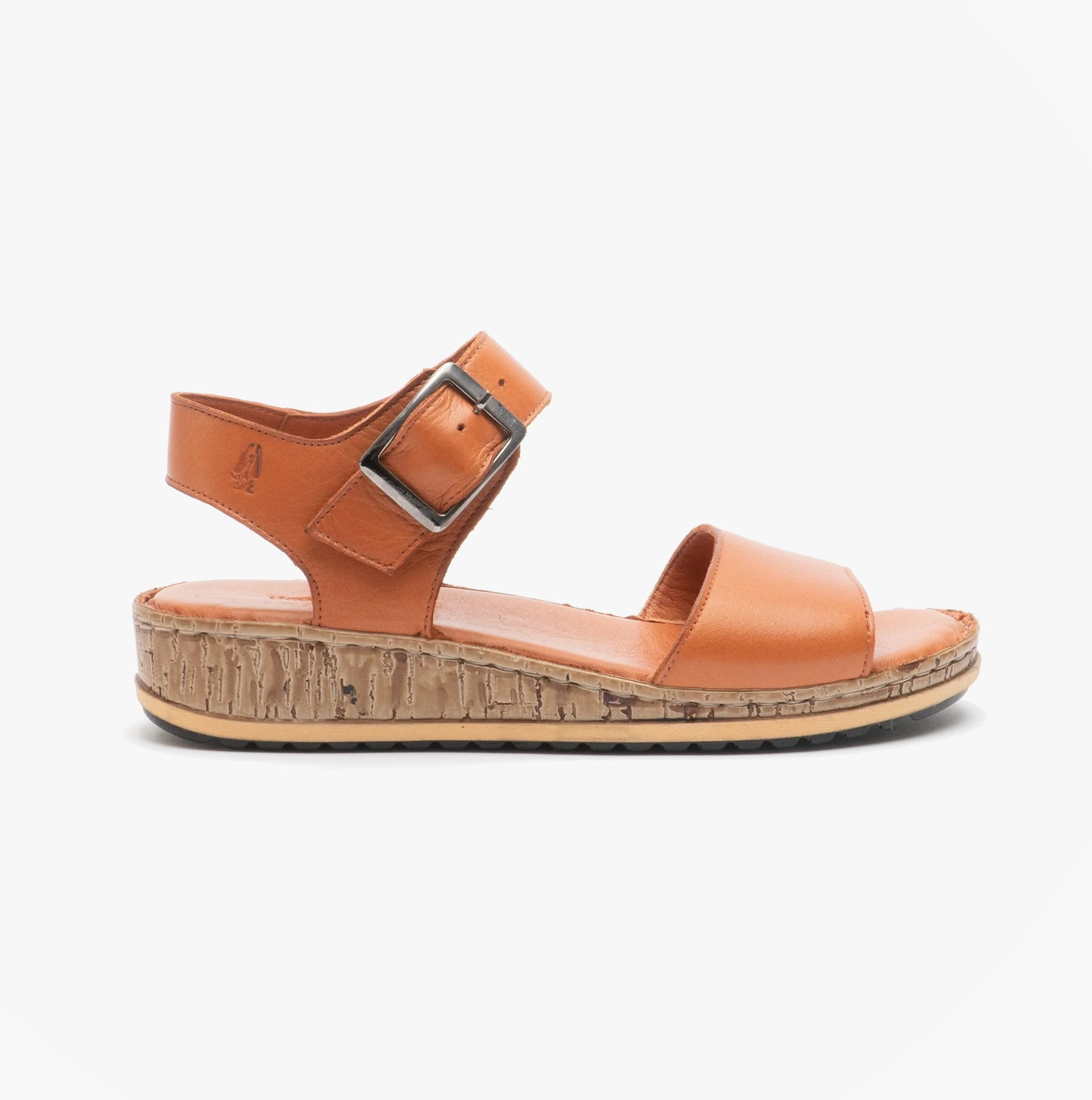 Hush Puppies ELLIE Womens Leather Sandals Tan