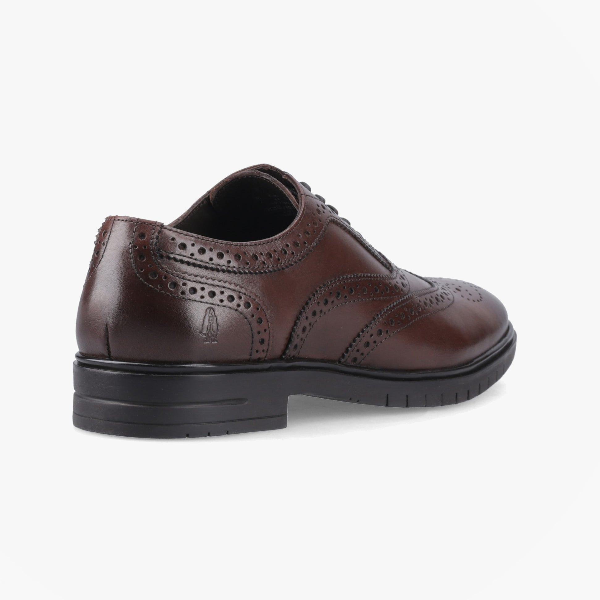 Hush Puppies SANTIAGO Mens Brogue Shoes Brown