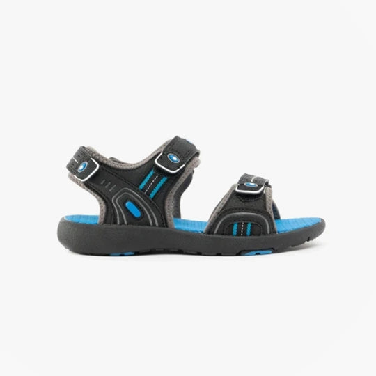Hush Puppies MARIO Kids Touch Fasten Sandals Black