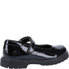 Hush Puppies TALLY Girls School Shoes Black Patent