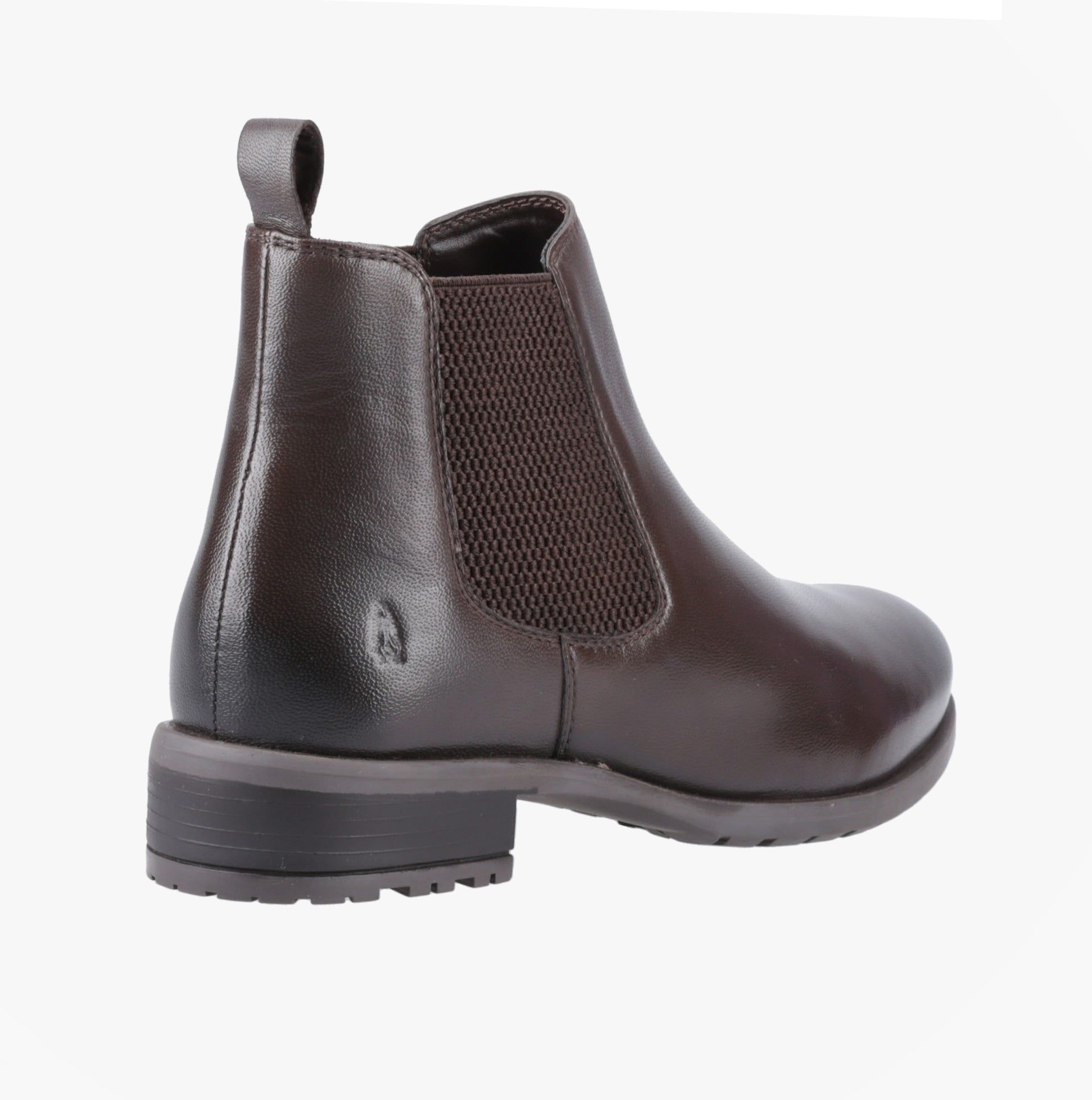 Hush Puppies SAMMIE Womens Leather Chelsea Boots Brown