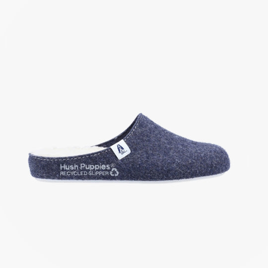 Hush Puppies THE GOOD SLIPPER Womens Recycled Mule Slippers Navy