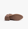 Hush Puppies JENNA Womens Leather Ankle Boots Taupe