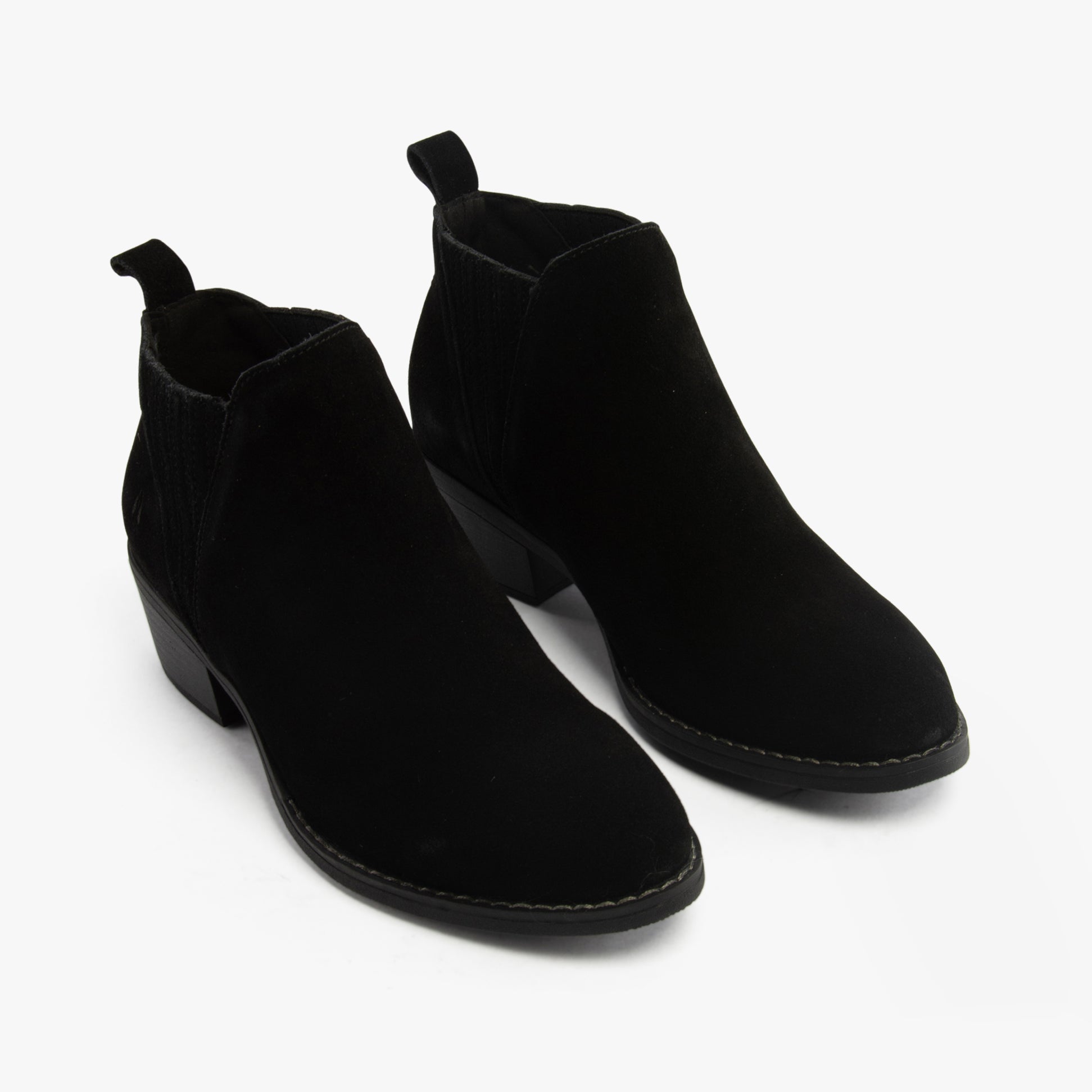 Hush Puppies ISOBEL Womens Leather Ankle Boots Black