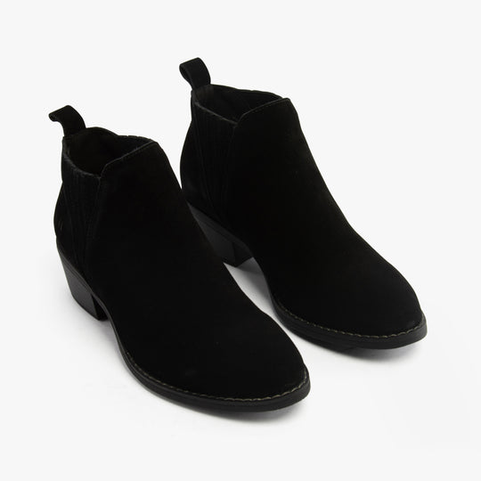 Hush Puppies ISOBEL Womens Leather Ankle Boots Black
