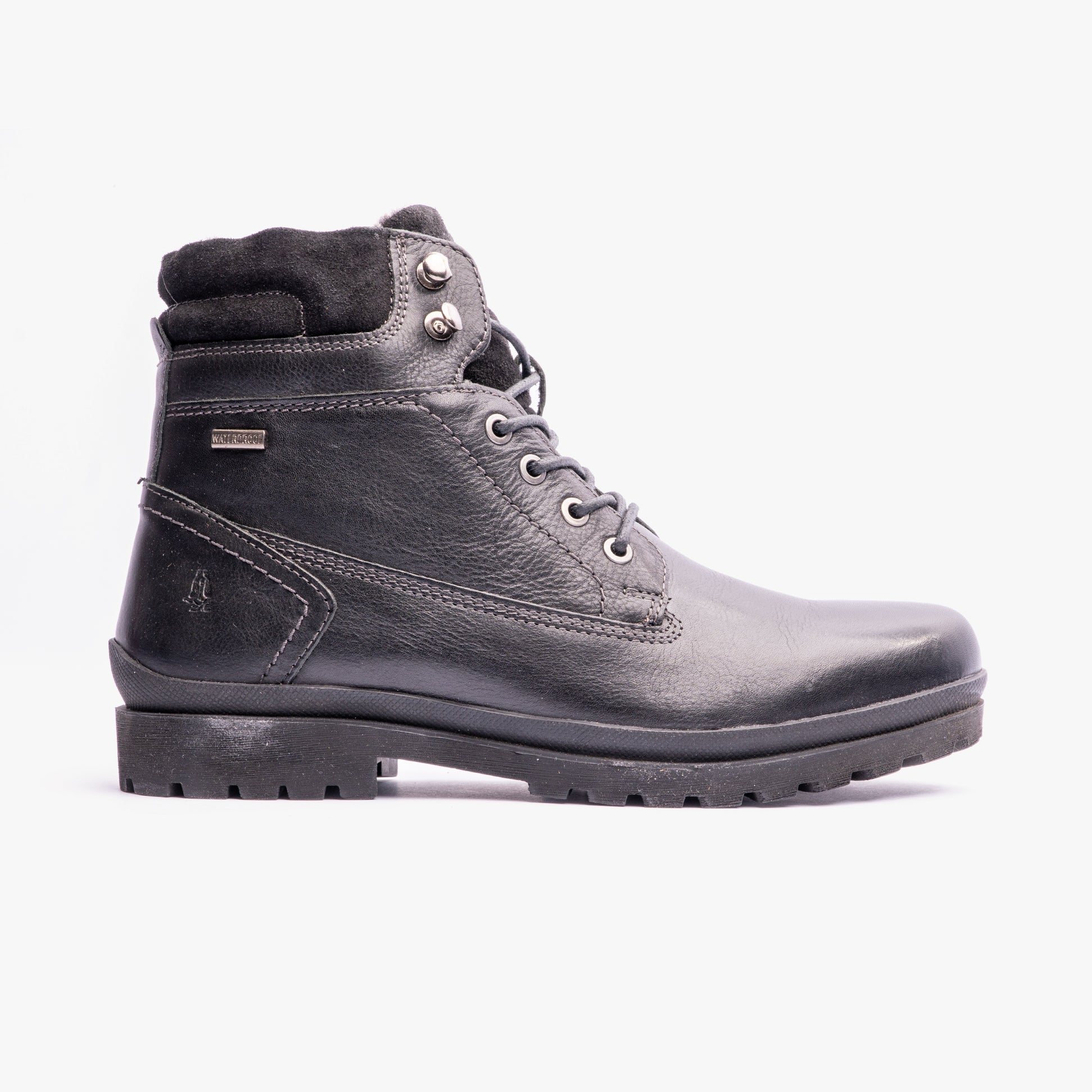 Hush Puppies ANNAY Womens Leather Ankle Boots Black