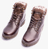 Hush Puppies ANNAY Womens Leather Ankle Boots Brown