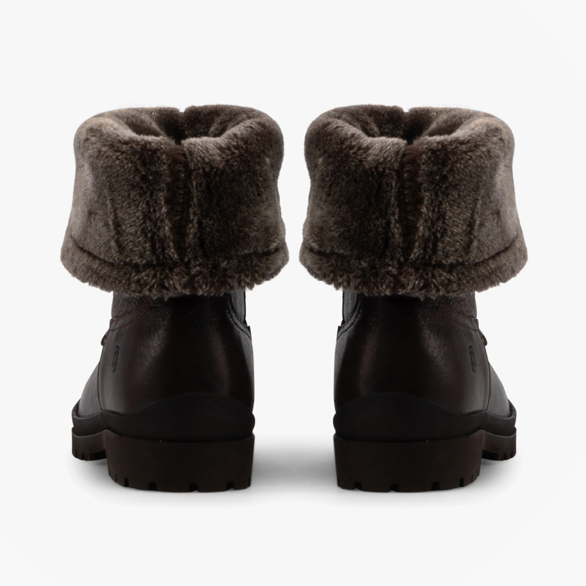 Hush Puppies ALICE Womens Leather Mid-Height Boots Tan