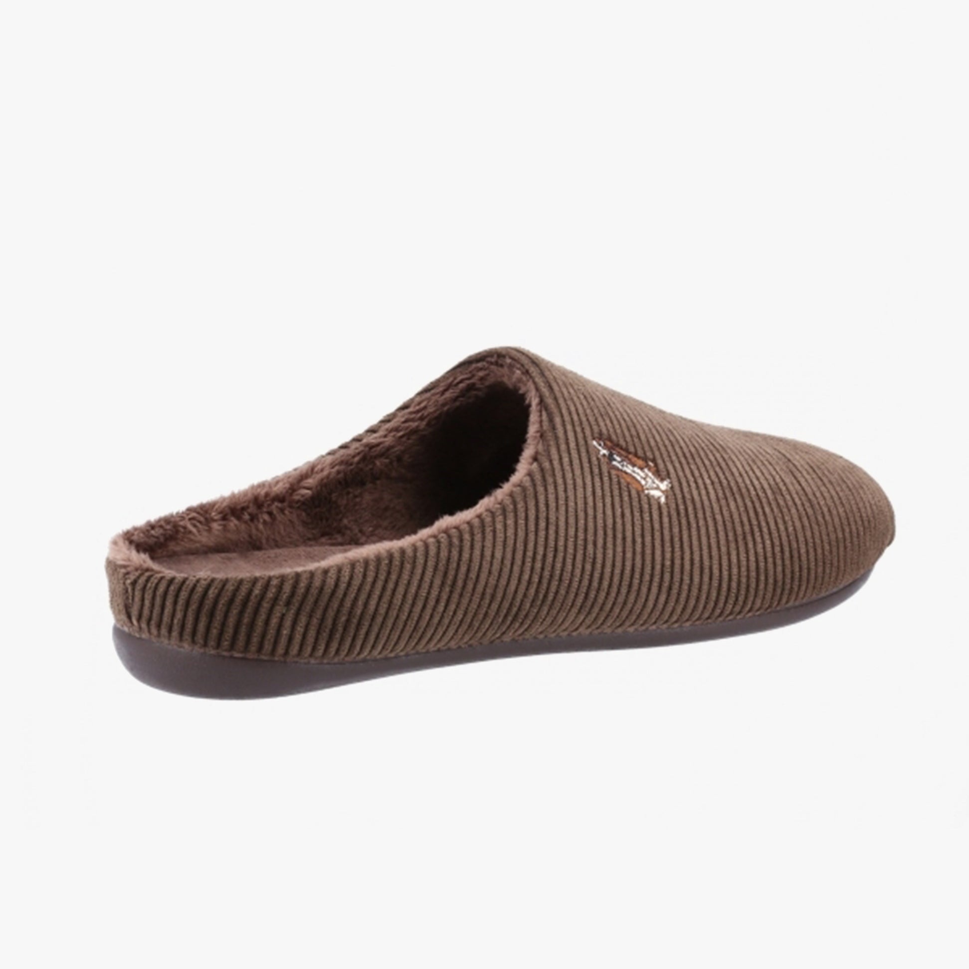 Hush Puppies REID Mens Mule Slippers Chocolate