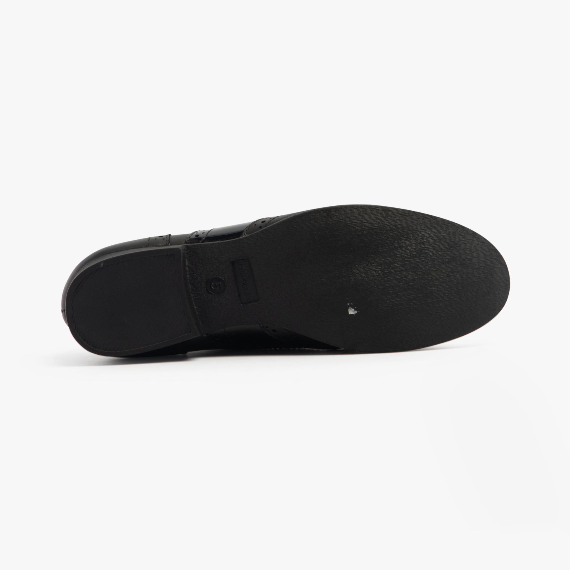 Hush Puppies KADA Girls Leather School Shoes Black