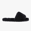 Hush Puppies PRUE Womens Faux Fur Slippers Black