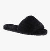 Hush Puppies PRUE Womens Faux Fur Slippers Black