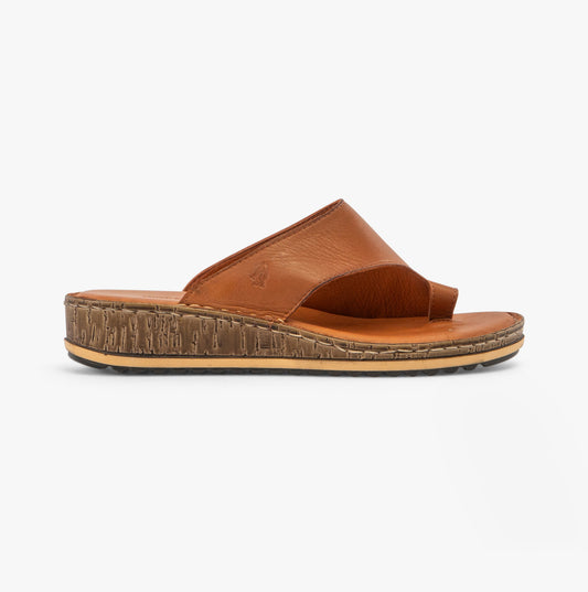 Hush Puppies ELISSA Womens Toepost Sandals Tan