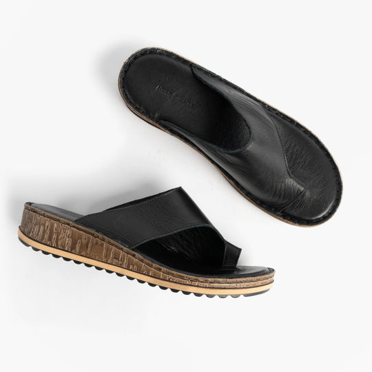 Hush Puppies ELISSA Womens Toepost Sandals Black