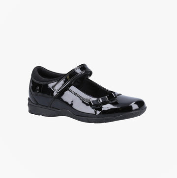 Hush Puppies CARRIE Girls School Shoes Black