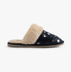 Hush Puppies ARIANNA STAR Womens Suede Mule Slippers Navy