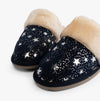 Hush Puppies ARIANNA STAR Womens Suede Mule Slippers Navy