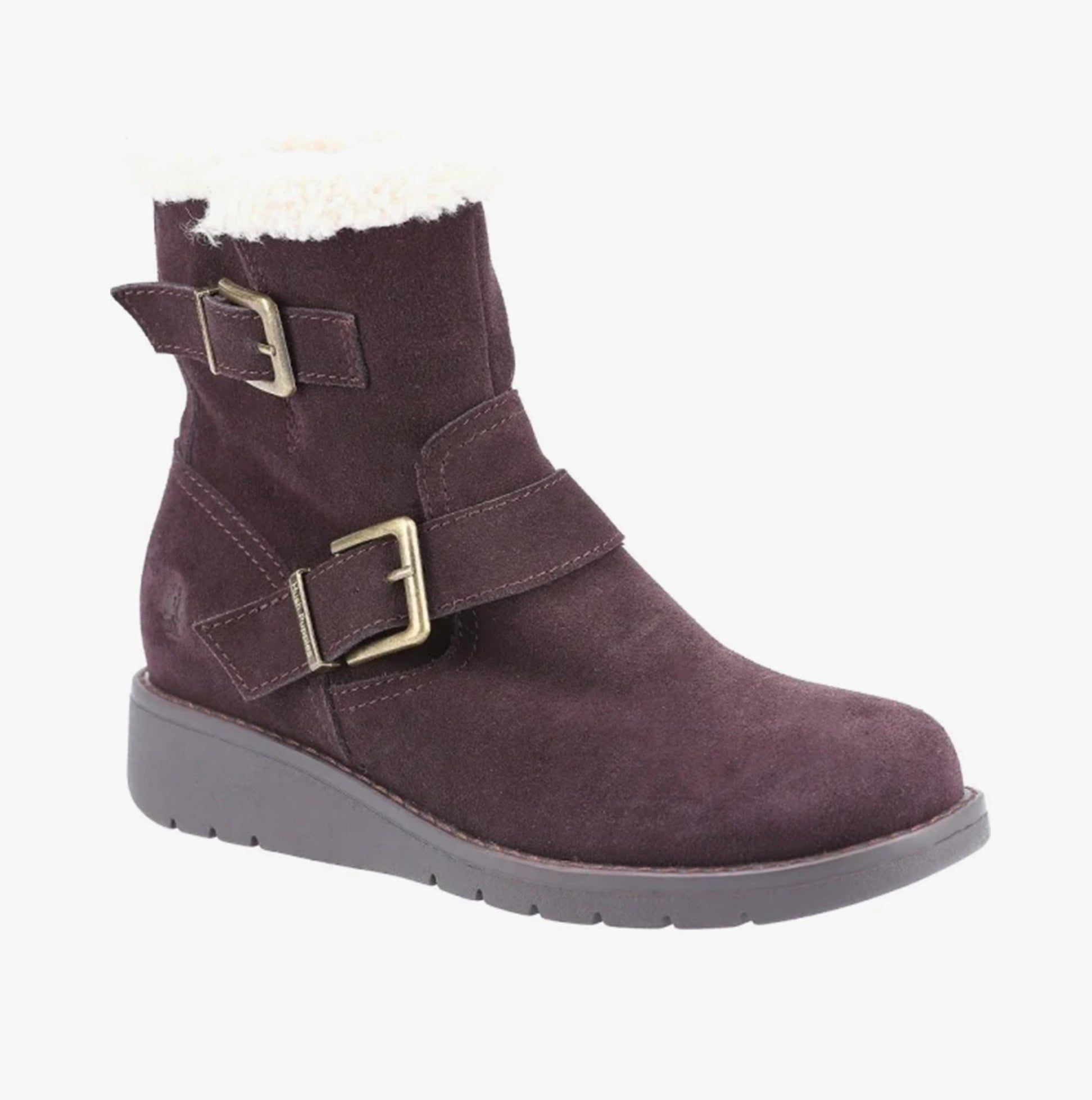 Hush Puppies LEXIE Womens Suede Boots Brown