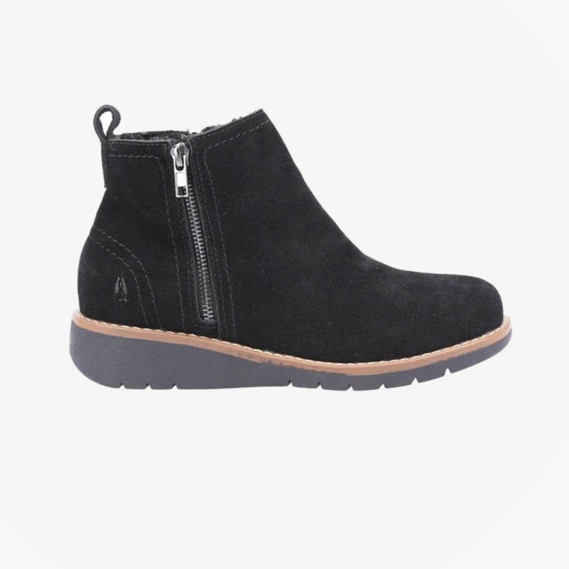 Hush Puppies LIBBY Womens Suede Boots Black