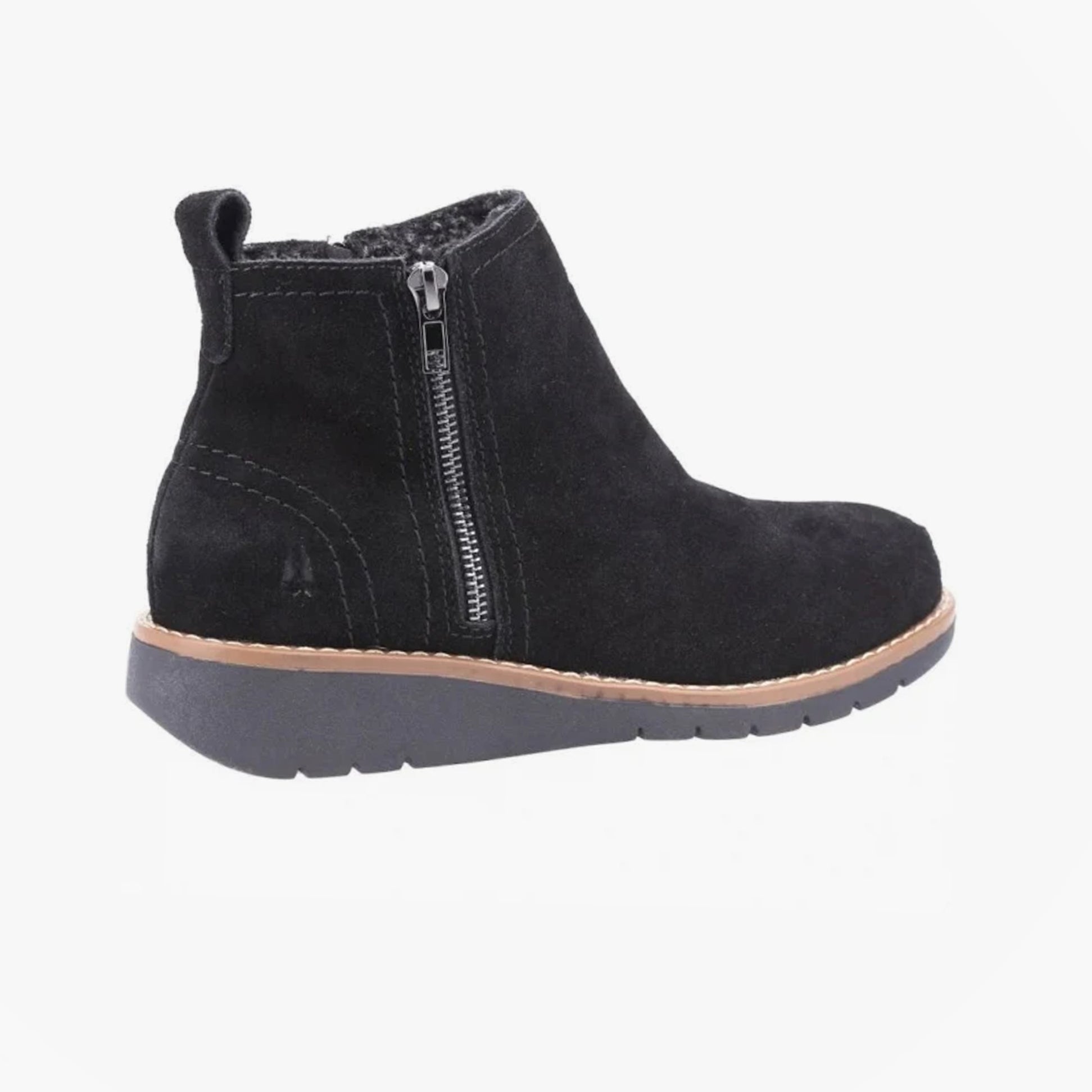 Hush Puppies LIBBY Womens Suede Boots Black