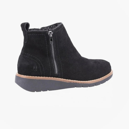Hush Puppies LIBBY Womens Suede Boots Black