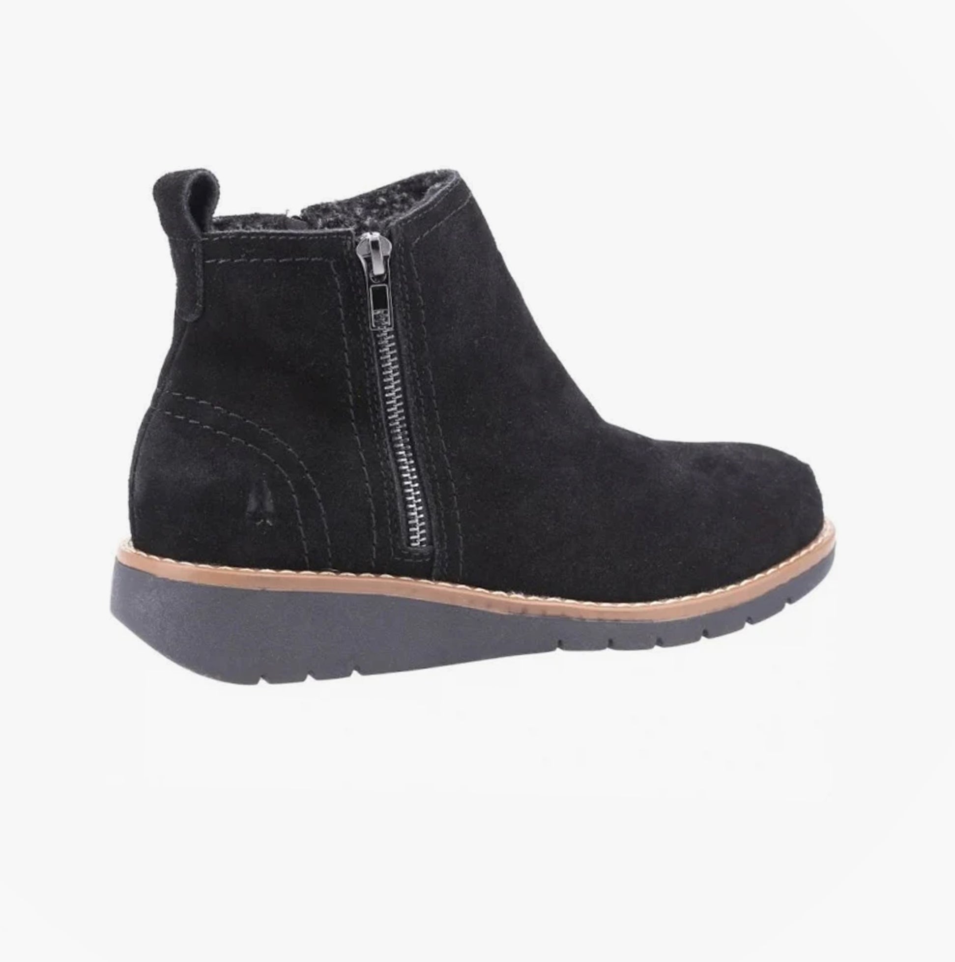 Hush Puppies LIBBY Womens Suede Boots Black